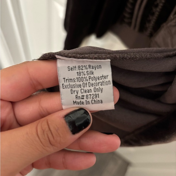 Johnny Was Black and Gray Embroidered Dress - Picture 3 of 5